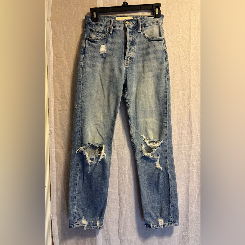 MOTHER THE TOMCAT  WASH THE CONFESSION Distressed Women's Jeans SIZE 24